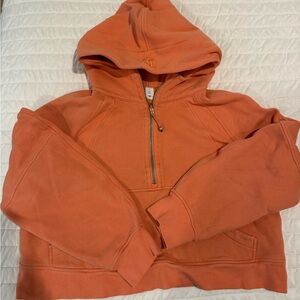 lululemon athletica Orange Half-Zip Hoodie